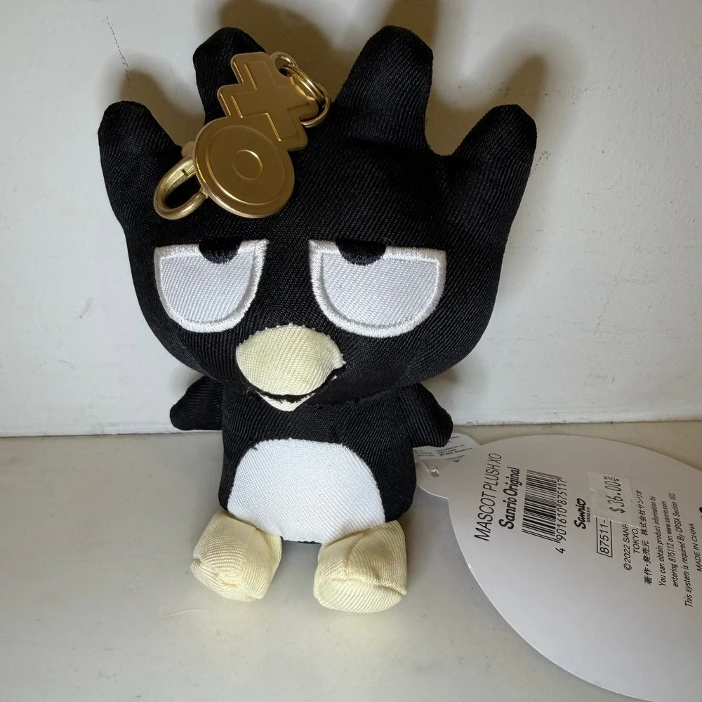 Sanrio Bad Badtz-Maru Mascot Plush Keychain XO Charm NWT 5 Inch 2022 Original - Picture 5 of 8